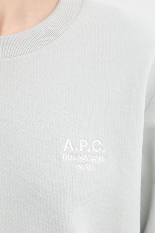 A.P.C. bluza SWEAT STANDARD RUE MADAME COHGR.M27913 szary