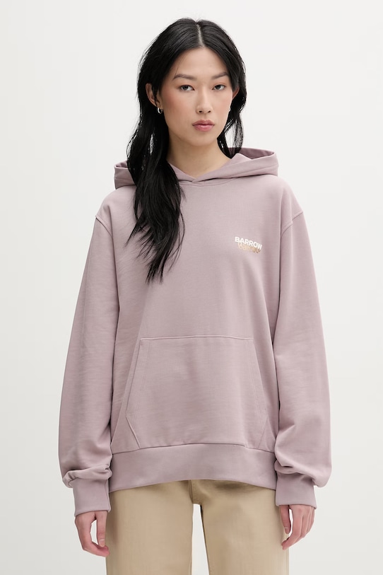 Abbigliamento Barrow Felpa con cappuccio in cotone S6BWUAHS075 violetto