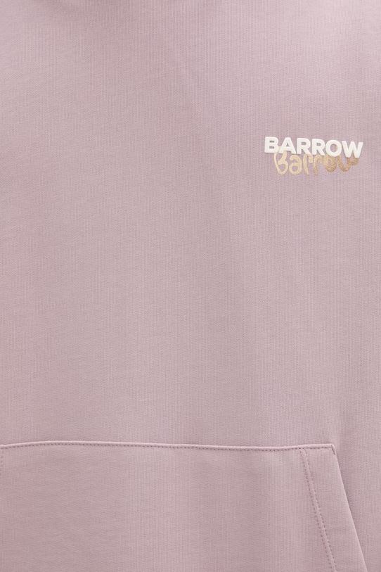 Barrow bluza z kapturem męska bawełniana S6BWUAHS075 fioletowy