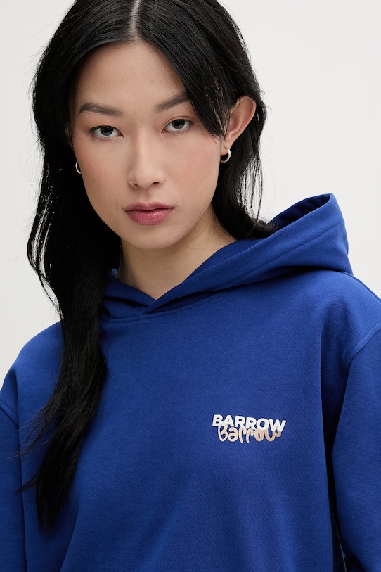 Barrow bluza z kapturem bawełniana granatowy S6BWUAHS075
