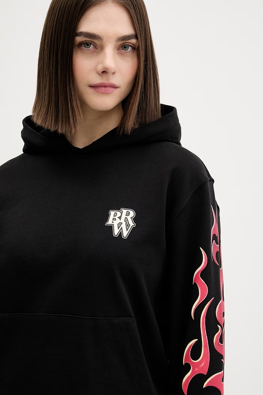 Odzież Barrow bluza bawełniana S6BWUAHS101 czarny