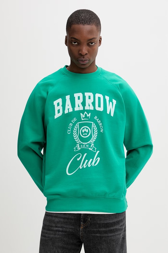 Barrow bluza bawełniana zielony S6BWUASW020