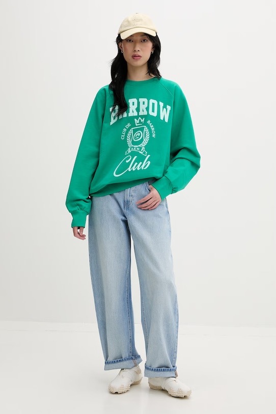 Barrow hanorac din bumbac S6BWUASW020 verde SS26