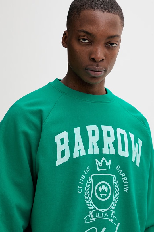 Barrow μπλούζα βαμβακερή πράσινο S6BWUASW020
