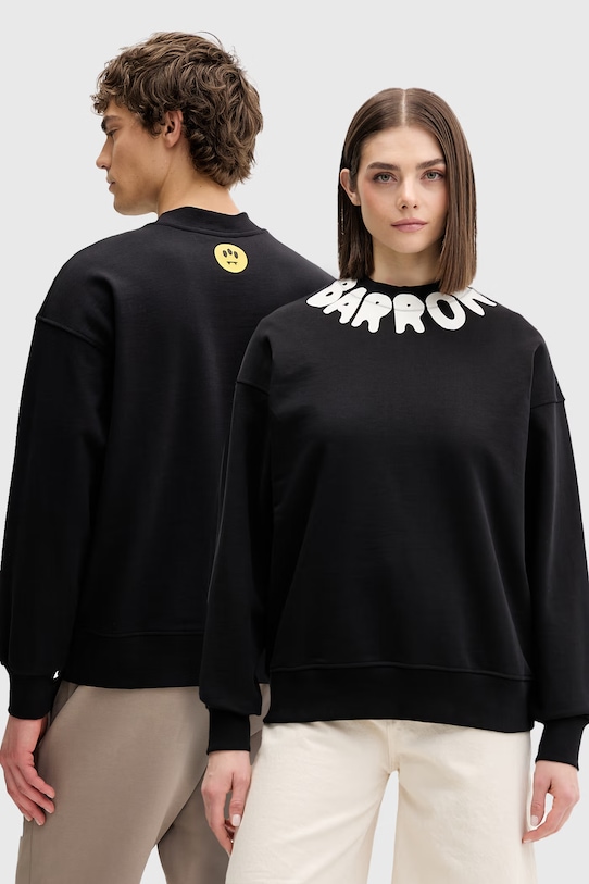 Barrow bluza bawełniana czarny S6BWUASW070
