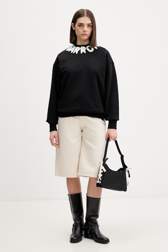 Odzież Barrow bluza bawełniana S6BWUASW070 czarny