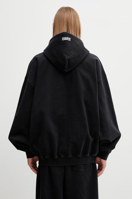 VETEMENTS bluza bawełniana Iconic Logo ME76ZU136B czarny