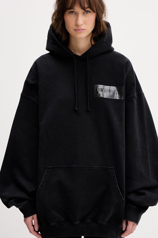 VETEMENTS bluza bawełniana Taped Logo ME76HD147B