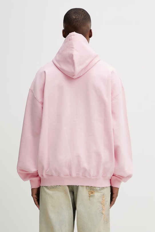 Odzież Vetements Fuck Everything bluza z kapturem bawełniana ME76ZU209PX różowy