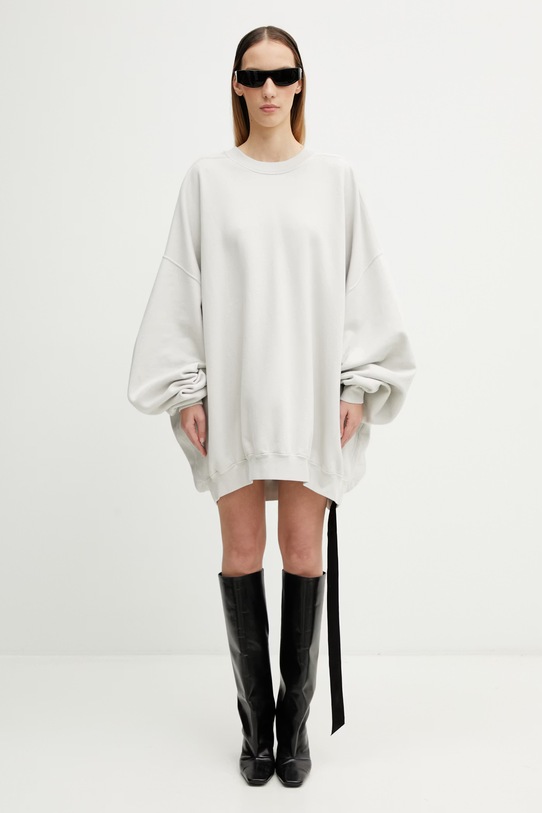 Rick Owens DRKSHDW Hun bluza bawełniana damska DS01F4242.FP szary