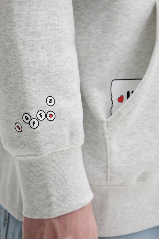 Converse rozepínací bavlněná mikina x HELLO KITTY CVM5H504