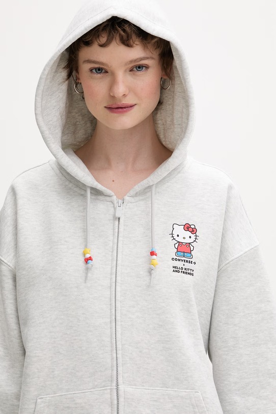 Converse rozepínací bavlněná mikina x HELLO KITTY CVM5H504
