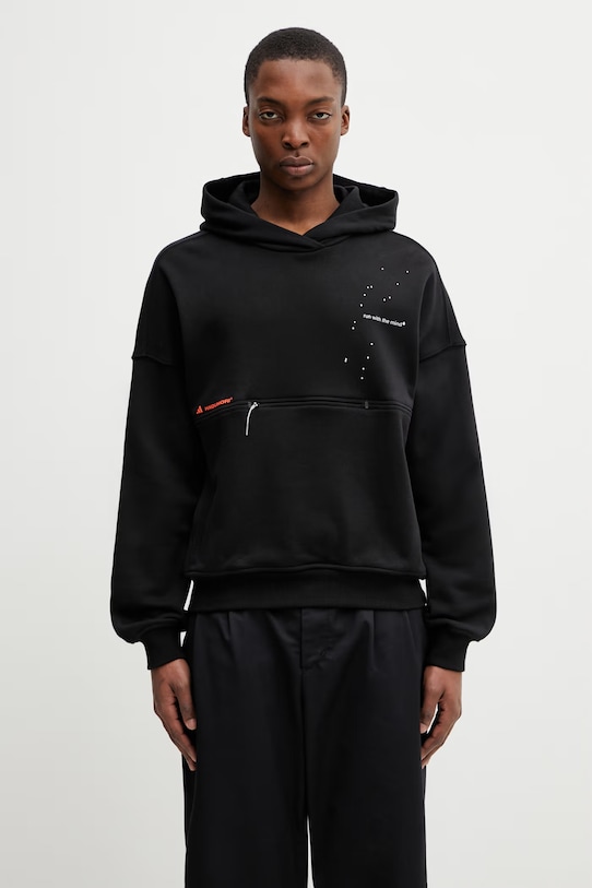 adidas Performance adidas x Koumori bluza z kapturem bawełniana czarny JY4090