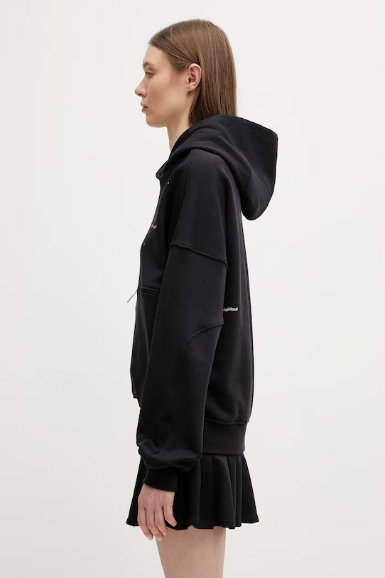 adidas Performance bavlnená mikina s kapucňou adidas x Koumori čierna JY4090