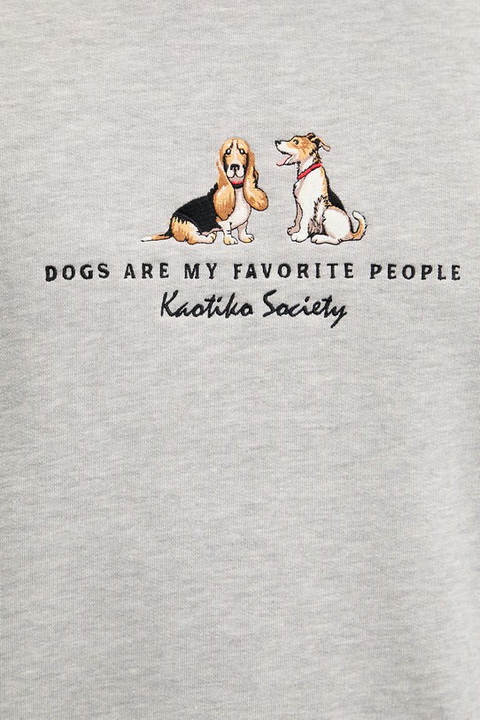 Kaotiko μπλούζα με βαμβάκι AS027.01.M002 γκρί