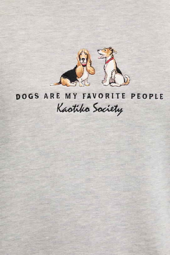 Kaotiko μπλούζα με βαμβάκι AS027.01.M002 γκρί