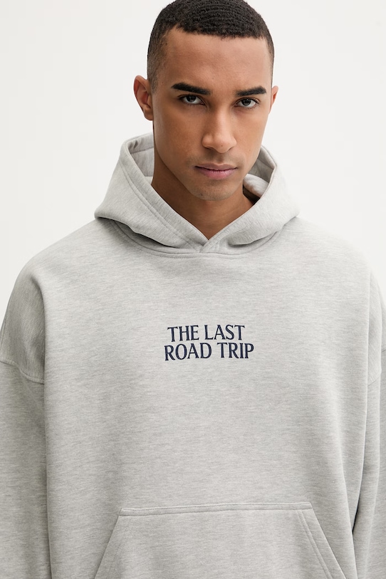 Kaotiko felpa con cappuccio grigio AS059.01.G002