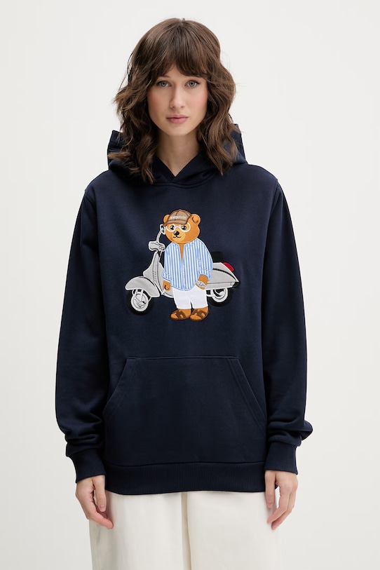 Baron Filou pulover s kapuco bombažen Filou CLXXI. 000014863 mornarsko modra