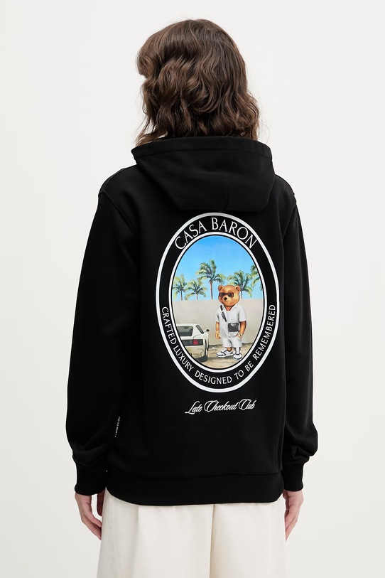 Baron Filou felpa con cappuccio in cotone Filou CLXIX. 000015031 nero