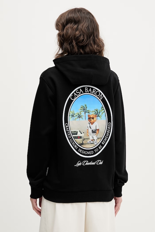 Baron Filou μπλούζα με κουκούλα βαμβακερή Filou CLXIX. 000015031 μαύρο