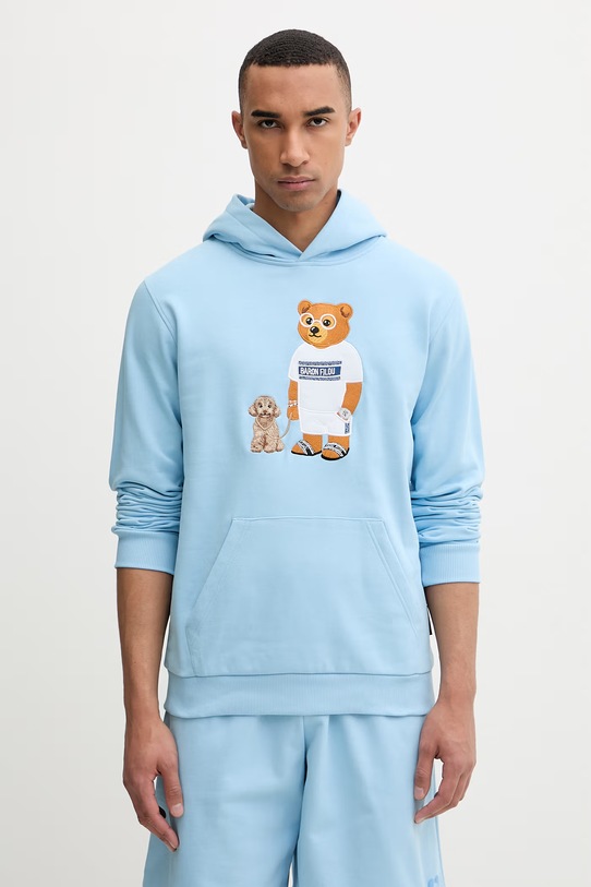 Baron Filou кофта с капюшоном из хлопка Filou CLXV. голубой 000015650