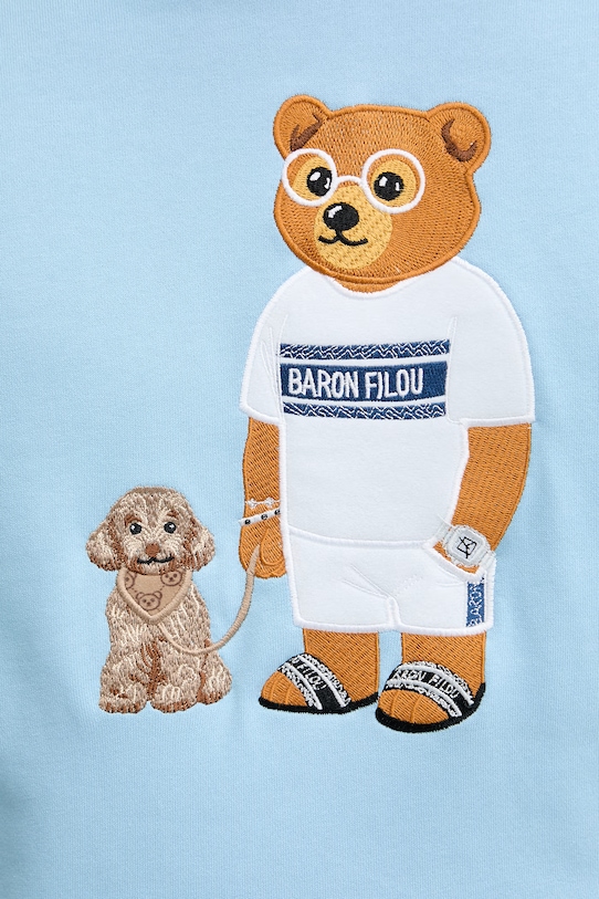 Baron Filou mikina s kapucňou bavlnená Filou CLXV. 000015650 modrá