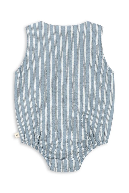 Konges Sløjd body niemowlęce ELLIOT ROMPER GOTS KS104779.PPY2 niebieski SS26