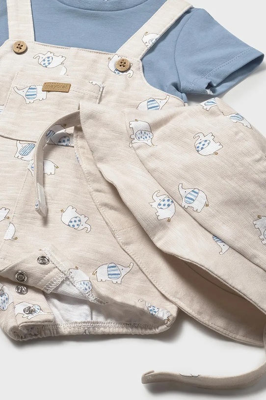 Chłopiec Mayoral Newborn rampers niemowlęcy 1607.1D.Newborn.PPY2 beżowy