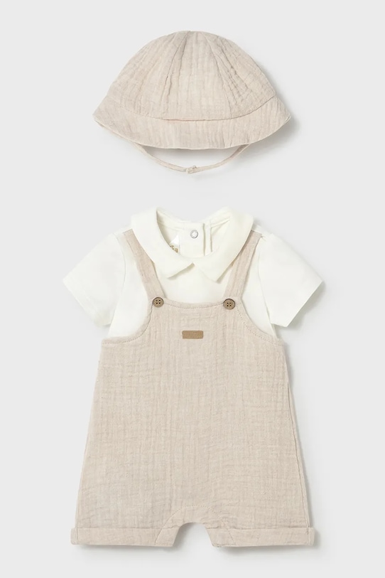 Mayoral Newborn rampers niemowlęcy beżowy 1651.1L.Newborn.PPY2