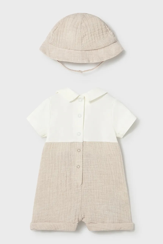 Mayoral Newborn rampers niemowlęcy 1651.1L.Newborn.PPY2 beżowy SS26