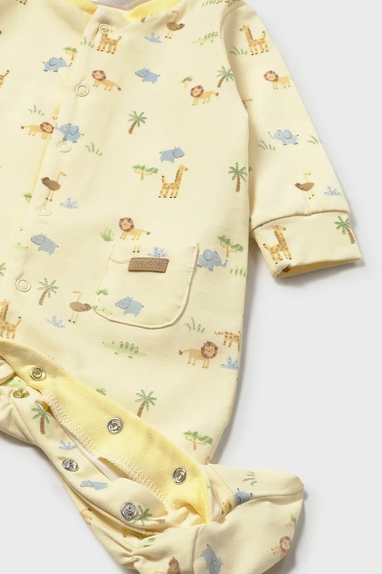 Chłopiec Mayoral Newborn śpioszki niemowlęce 1718.1E.Newborn.PPY2 żółty