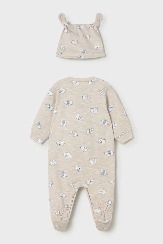 Mayoral Newborn śpioszki niemowlęce 1718.1E.Newborn.PPY2 beżowy SS26