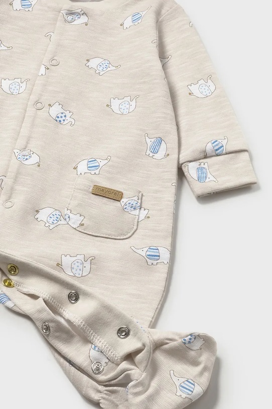 Chłopiec Mayoral Newborn śpioszki niemowlęce 1718.1E.Newborn.PPY2 beżowy