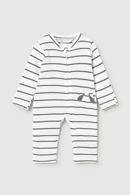 Mayoral Newborn salopetă din bumbac pentru bebeluși alb 1722.1H.Newborn.PPY2