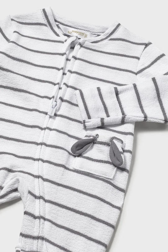 Chłopiec Mayoral Newborn pajacyk niemowlęcy bawełniany 1722.1H.Newborn.PPY2 biały