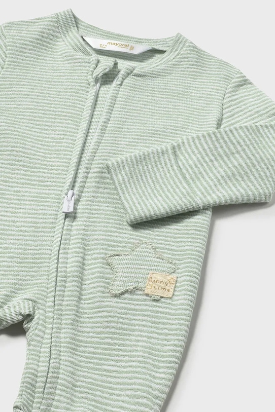 Chłopiec Mayoral Newborn pajacyk niemowlęcy bawełniany 1722.1H.Newborn.PPY2 zielony