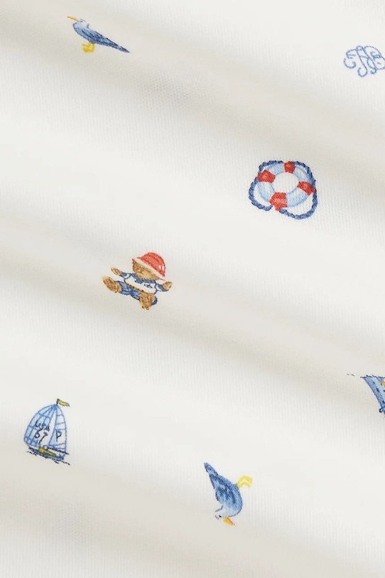 Αγορίστικα Βρεφικό body από βαμβάκι Polo Ralph Lauren 320B14078001 λευκό