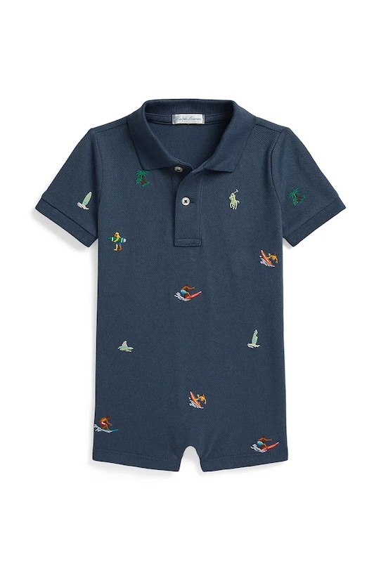 Polo Ralph Lauren rampers niemowlęcy bawełniany niebieski 320B14128001
