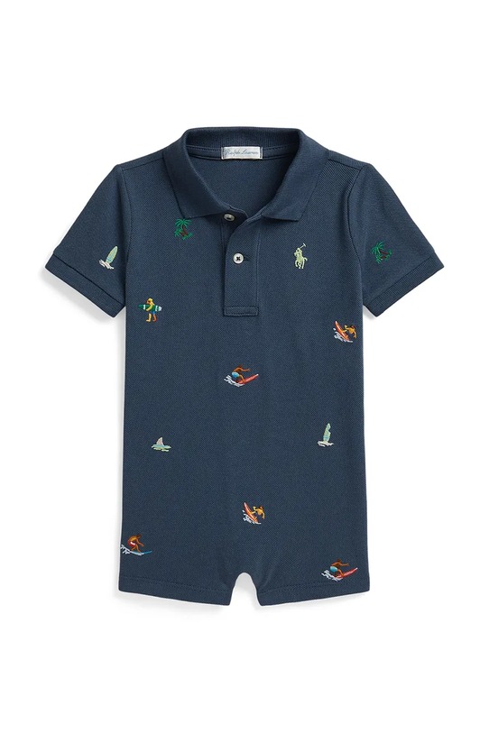 Polo Ralph Lauren rampers niemowlęcy bawełniany niebieski 320B14128001