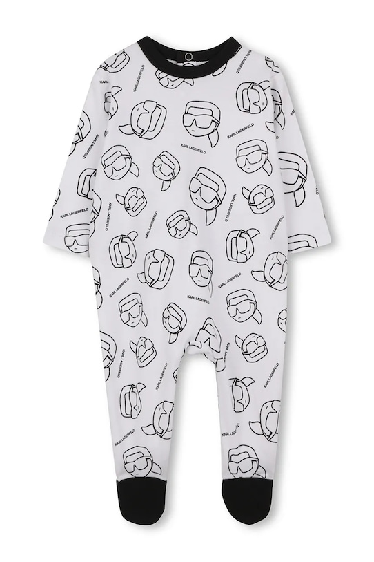 Dječaci Pamučni kombinezoni za bebe Karl Lagerfeld Z31053 bijela