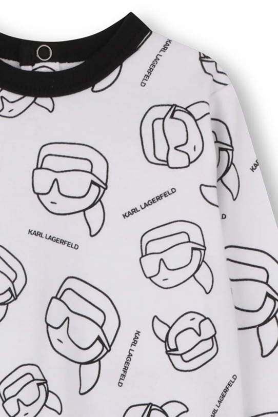 Pamučni kombinezoni za bebe Karl Lagerfeld bijela Z31053