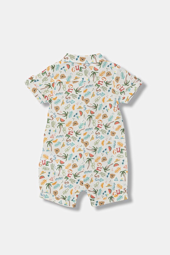 Guess rampers niemowlęcy z lnem P6GG07.WO730.PPY2.M multicolor SS26