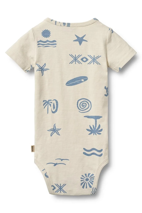 Wheat body bawełniane niemowlęce 9124.159.GOTS beżowy SS26