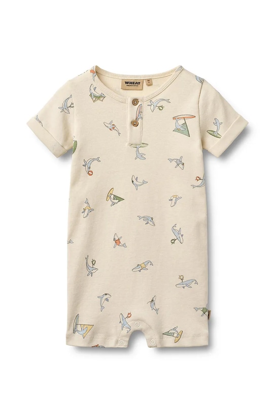 Wheat rampers niemowlęcy bawełniany beżowy 9410.193.GOTS