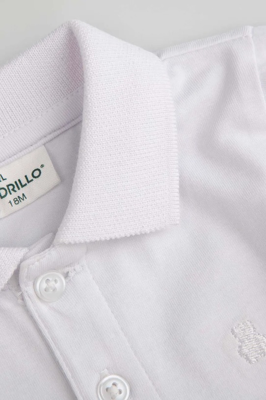 Băieți Coccodrillo body pentru copii, din bumbac WC6112401EBB alb