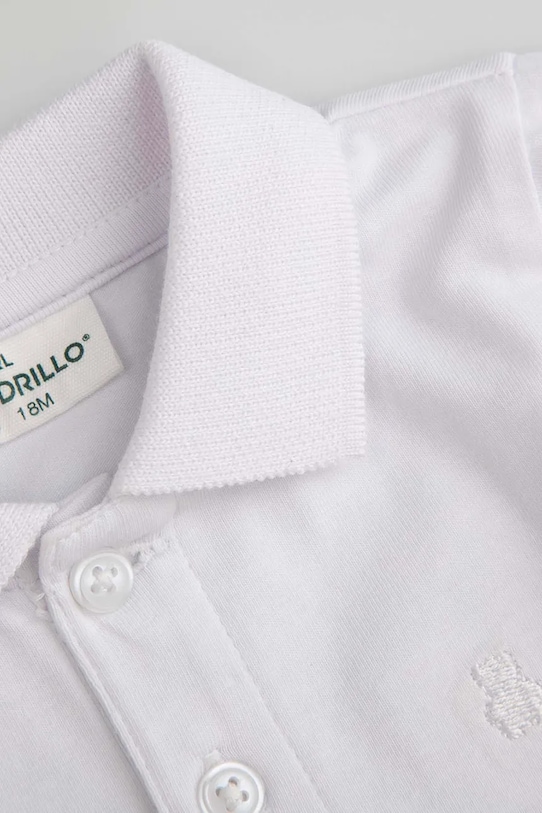 Băieți Coccodrillo body pentru copii, din bumbac WC6112401EBB alb