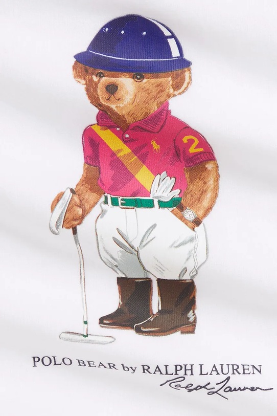 Dziewczynka Polo Ralph Lauren body bawełniane niemowlęce 310A96181001 biały