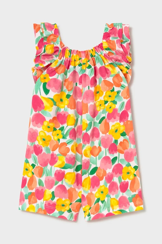 Mayoral rampers bawełniany niemowlęcy 1829.4M.Baby.PPY2 różowy SS26