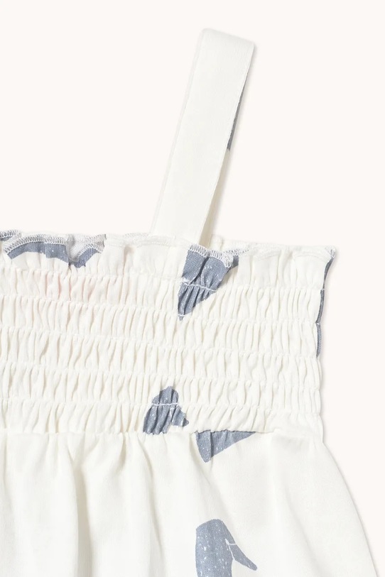 Dziewczynka Tinycottons body bawełniane niemowlęce BIG SWANS KNITTED BODY SS26.004 biały