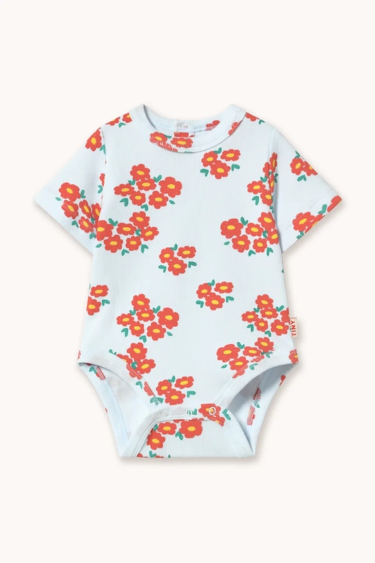 Tinycottons body niemowlęce BLOSSOMS RIB BODY biały SS26.093